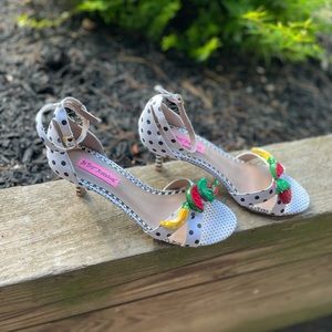 Betsey Johnson kitten heels, worn once!